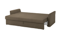 HOLMSUND three-seat sofa-bed/HOLMSUND Cover for 3-seat sofa-bed, Kilanda grey-brown