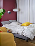 BLÅSVERK Pendant lamp, beige, 37 cm