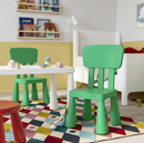 MAMMUT children's chair, high-gloss green