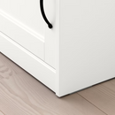 SONGESAND Bedside table, white, 42x40 cm