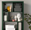 KALLAX Open Shelving Unit, green, 147x77 cm