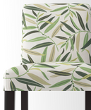 BERGMUND Bar stool with backrest frame, black,62 cm/BERGMUND Cover for bar stool with backrest, Fågelfors multicolor