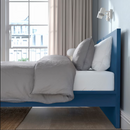 MALM Bed frame, high, blue, 160x200 cm