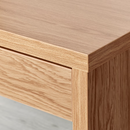 MICKE Desk, oak effect, 73x50 cm