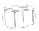 DANDERYD Dining table, white, 130x80 cm