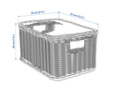 TRUMMIS basket, rattan, 25x35x20 cm