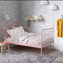 BARNDRÖM Duvet cover and pillowcase, heart pattern white/pink, 150x200/50x60 cm