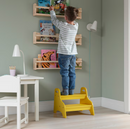TROGEN Children's step stool, yellow, 40x38x33 cm