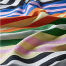 SNÖDROTTNING Pillowcase, multicolour/striped, 50x60 cm