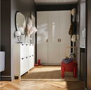 FORLUNDA Pouffe, with storage/Tonerud red