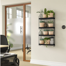 APOTEKARE wall shelf, black, 50x52 cm