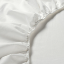 FÄRGMÅRA Fitted sheet, white, 90x200 cm