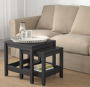 HAVSTA Nesting tables, set of 2, dark brown