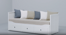 HEMNES Day-bed with 3 Storage, White, 80x200 cm