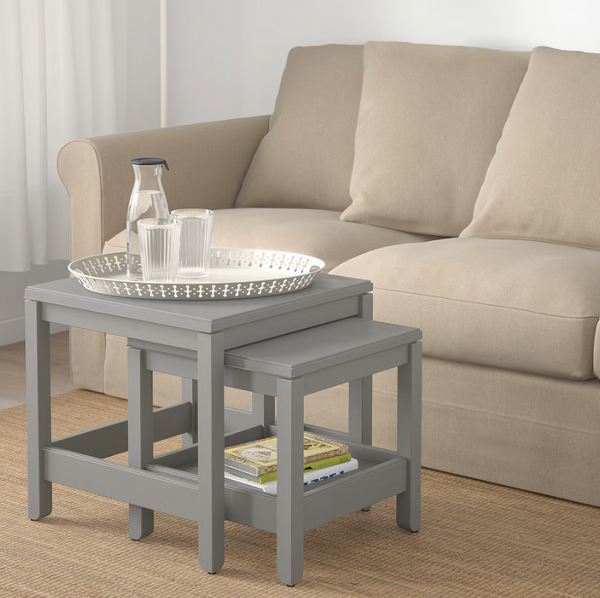HAVSTA Nesting tables, set of 2, gray