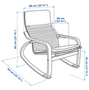 POÄNG Rocking-chair frame, brown