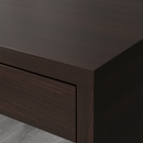 MICKE Desk, black-brown, 73x50 cm