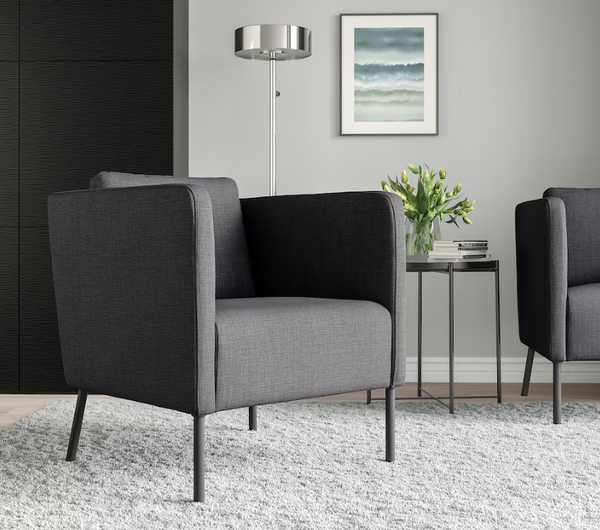 EKERÖ Armchair, Skiftebo dark grey