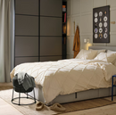 EMMISLOV Pouffe, Vissle dark grey
