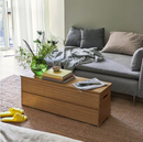 DAJLIEN Bench with storage, bamboo, 100x30x37 cm