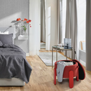 FORLUNDA Pouffe, with storage/Tonerud red