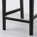 BERGMUND Bar stool with backrest frame, black,62 cm/BERGMUND Cover for barstool gray