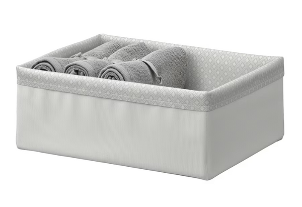 BAXNA Organiser, grey/white, 20x26x10 cm