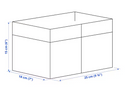 DRÖNA Box, set of 3, blue, 18x25x15 cm