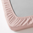 DVALA Fitted sheet, light pink, 160x200 cm