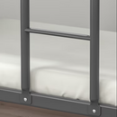 TUFFING Bunk bed frame, dark grey, 90x200 cm