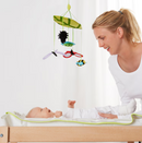 SNIGLAR Changing table, beech/white, 72x53 cm
