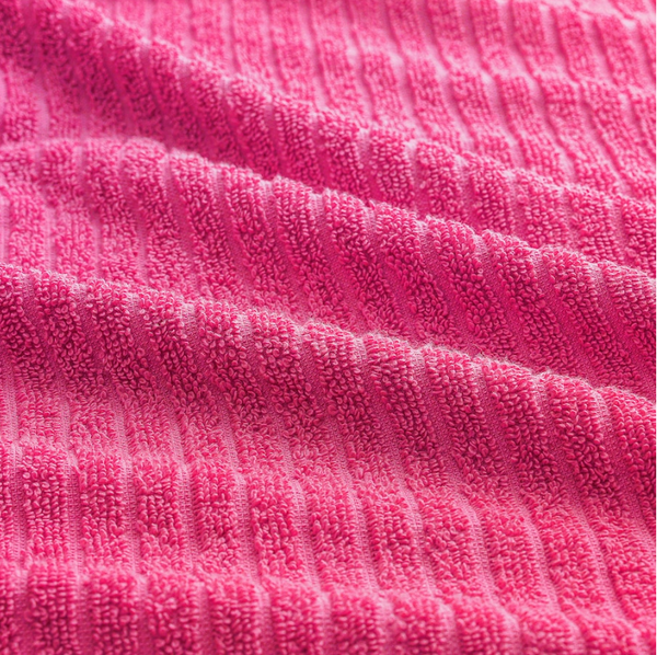 VÅGSJÖN Hand towel, bright pink, 50x100 cm