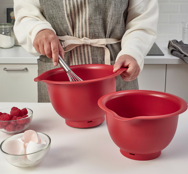 VISPAD Mixing bowl, set of 2, red