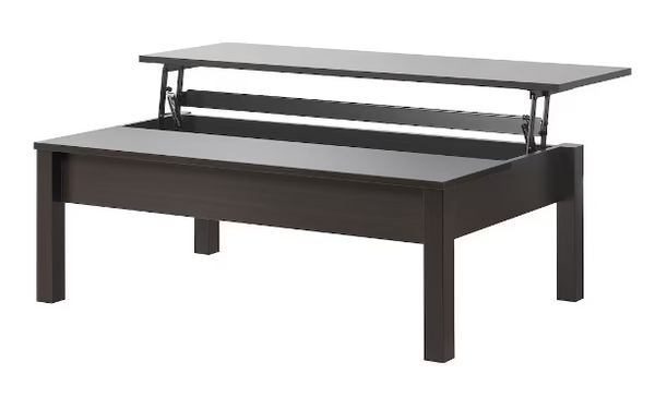 TRULSTORP Coffee table, black-brown, 45 1/4x27 1/2 " 115x70 cm