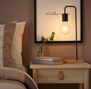 LUNNOM LED bulb E27 150 lumen, globe clear, 95 mm