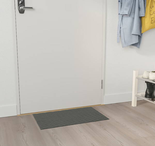 ÖSTERILD Door mat, indoor, dark grey, 40x60 cm