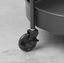 FRÖSJÖN bathroom trolley, black, 55x35 cm