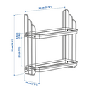 APOTEKARE wall shelf, black, 50x52 cm