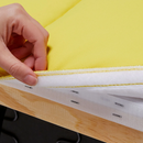 KLIPPAN Frame, 2-seat sofa, lining cloth/KLIPPAN 2-seat sofa cover, bright yellow