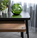 SONHULT nest of tables, grey-walnut effect, 2 piece
