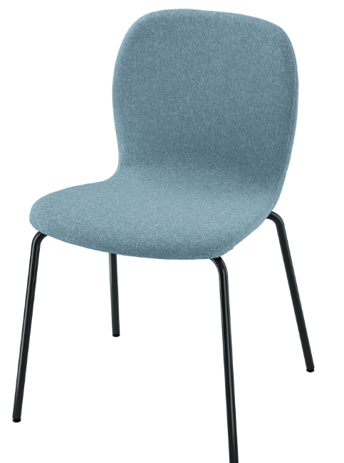 KARLPETTER Seat shell, Gunnared light blue/SEFAST Underframe, black