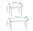SONHULT nest of tables, grey-walnut effect, 2 piece