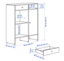 BAGGEBO Sideboard, white, 78x92 cm