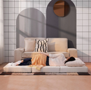 VITHALL mattress-pouffe, vissle grey, 80x200 cm