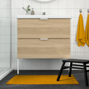 ALSTERN Bath mat, golden-yellow, 50x80 cm