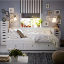HEMNES Day-bed with 3 Storage, White, 80x200 cm
