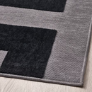 BLÅSKATA Rug, black/grey, 105x160 cm