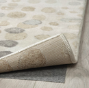 DUBBELFIL Rug, low pile, dot pattern/beige, 160x230 cm