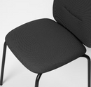 PÅBODA Chair, black/Remmarn dark grey