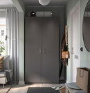 FORSAND Door, dark grey, 50x195 cm